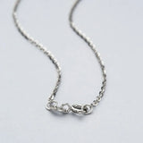 925 Silver 0.8mm O-Link Sweater Necklace 50cm/55cm/60cm Joyas LPC11