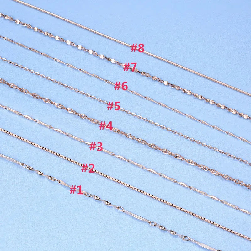 Classic Long S925 Sterling Silver Snake Chain Necklace LP08061