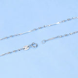 Classic Long S925 Sterling Silver Snake Chain Necklace LP08061
