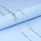 Classic Long S925 Sterling Silver Snake Chain Necklace LP08061