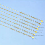 S925 Sterling Silver Water Wave Necklace 40cm+5cm Chain for Women