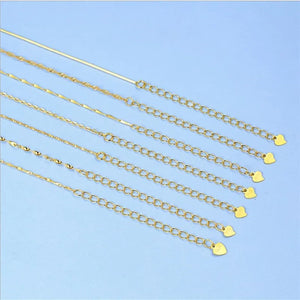 S925 Sterling Silver Water Wave Necklace 40cm+5cm Chain for Women