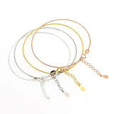 925 Silver Screw Bracelet Bangle For DIY Charms Jewelry Women