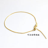 925 Silver Slide Adjustable Box Chain Anklet 18/23cm For Women