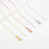 925 Silver Adjustable Cross Chain Necklace For Women