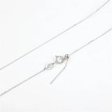 925 Silver Adjustable Cross Chain Necklace For Women