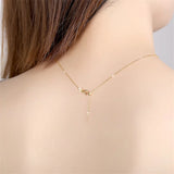 925 Silver Adjustable Cross Chain Necklace For Women