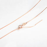 925 Silver Adjustable Snake Chain Necklace for Women