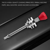 Spring Rod and Ball for Pinball Machine - Game Accessory for Football Babies