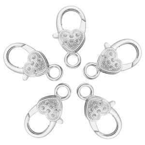 Heart Lobster Clasp Claw Keychain Jewelry Making Charms Accessories