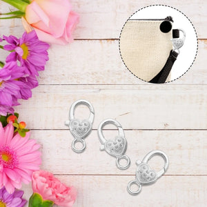 Heart Lobster Clasp Claw Keychain Jewelry Making Charms Accessories