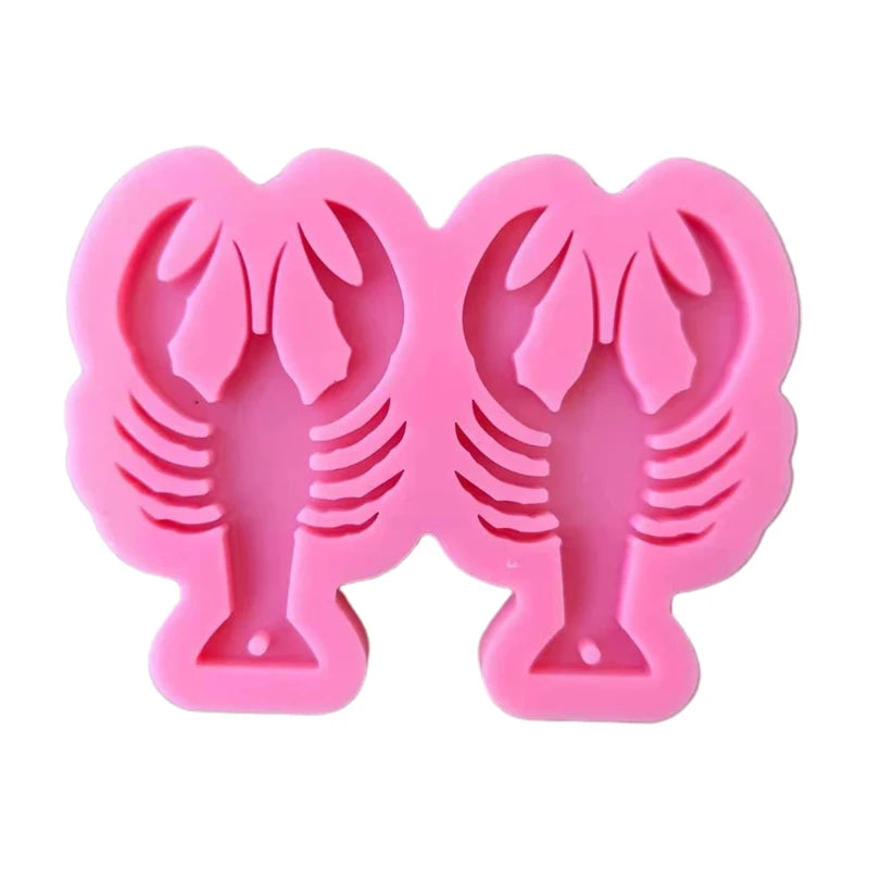 Lobster Silicone Mold for DIY Keychain Earrings