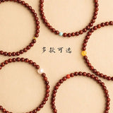 Sandalwood Buddha Beads Bracelet Natural Wood Couple Bracelet