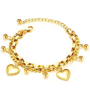 Lock Charm Bracelet Stainless Steel Wedding Engagement Party Acessories