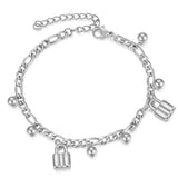 Lock Charm Bracelet Stainless Steel Wedding Engagement Party Acessories