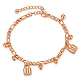 Lock Charm Bracelet Stainless Steel Wedding Engagement Party Acessories