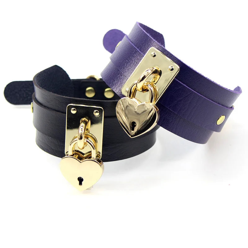 Gothic Oversized Collar Heart Choker Necklace