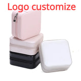 Leather Jewelry Box Travel Case Organizer