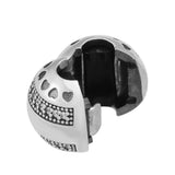 Logo Hearts Clip Clear CZ 925 Sterling Silver Jewelry