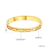 18K Plated Stainless Steel Geometric Bracelet for Women