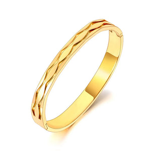 18K Plated Stainless Steel Geometric Bracelet for Women