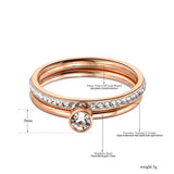 CZ Wedding Engagement Ring For Women, Anneaux R19065