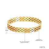 316L Stainless Steel Hollow Geometry Bracelet Bangle For Women