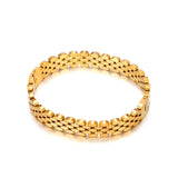 316L Stainless Steel Hollow Geometry Bracelet Bangle For Women