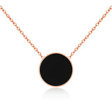 Acrylic Stainless Steel Choker Necklace Pendant Chain Jewelry