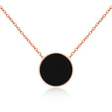 Acrylic Stainless Steel Choker Necklace Pendant Chain Jewelry