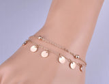 Bohemia Stainless Steel Rose Charm Bracelet for Girls B18180
