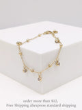 Bohemia Titanium Stainless Steel Charm Bracelet For Women CZ Crystal Jewelry