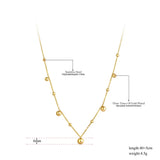 Titanium Stainless Steel Ball Choker Necklace for Women