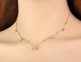 Titanium Stainless Steel Ball Choker Necklace for Women