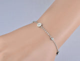 Roman Numeral CZ Bracelet Titanium Steel B18019