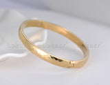 Titanium Steel Cut Surface Bracelet Rose Wedding Bangle