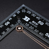 Roman Numeral Pendant Necklace Stainless Steel Chain N19106
