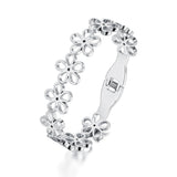 Flower Charm Bangle Bracelet Boho Party Jewelry