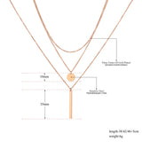 Geometric Small Round Stainless Steel Choker Necklace for Women