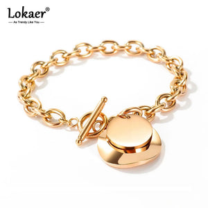 Bohemia Circle Tag Charm Bracelet for Women