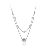 Double Layer Tree Choker Necklace Clay Rhinestone Plant Necklace