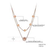 Double Layer Tree Choker Necklace Clay Rhinestone Plant Necklace