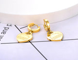 Heart Wedding Earrings 18K Plated Anniversary Hoop Earrings For Women