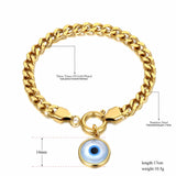 Hiphop/Rock Charm Bracelet 18K Plated Eyes Bohemia Chain Party B21168