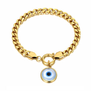 Hiphop/Rock Charm Bracelet 18K Plated Eyes Bohemia Chain Party B21168