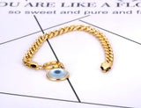 Hiphop/Rock Charm Bracelet 18K Plated Eyes Bohemia Chain Party B21168