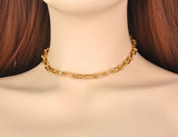 Stainless Steel Choker Pendant Necklace Bracelet Earrings Set