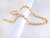 Stainless Steel Choker Pendant Necklace Bracelet Earrings Set