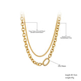 HipHop/Rock Style Double Layer Pendant Necklace