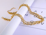 HipHop/Rock Style Double Layer Pendant Necklace